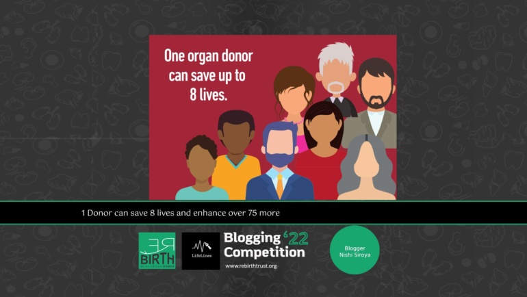 1 Donor can save 8 lives and enhance over 75 more